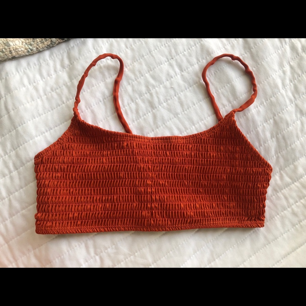 Burnt orange bikini top
